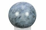 Polished Blue Quartz Sphere - Madagascar #245453-1